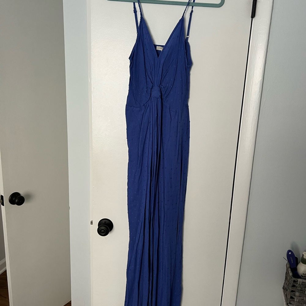 Beautiful blue maxi dress with spaghetti straps